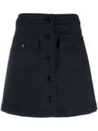 Ymc Button Up Skirt - Black