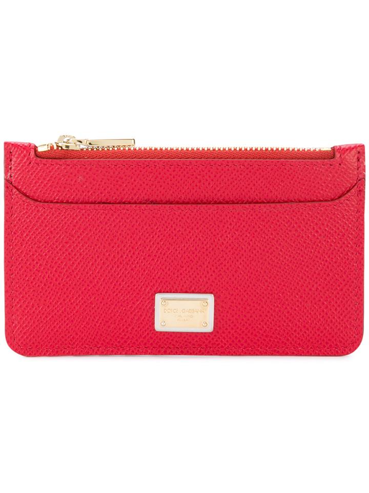 Dolce & Gabbana Dauphine Zipped Cardholder - Red