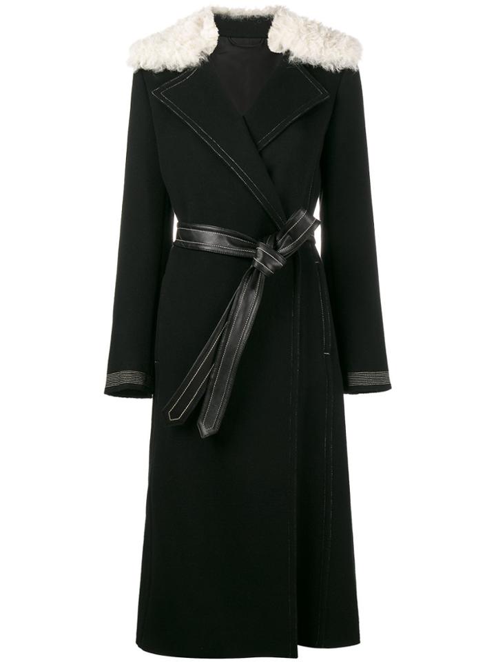 Helmut Lang Belted Trench Coat - Black