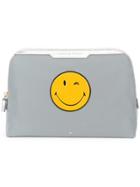 Anya Hindmarch Smiley Lotion And Potions Make-up Bag - Grey