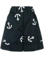 Thom Browne Anchor Embroidery Short - Blue