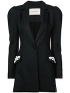 Carolina Herrera Embellished Pocket Jacket - Black