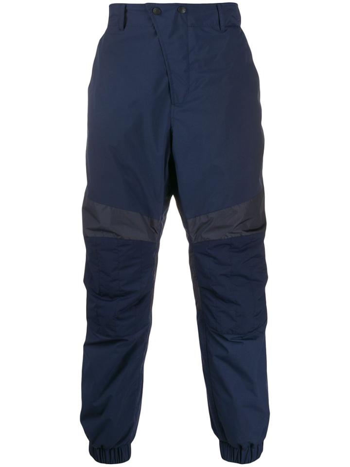 Moncler Grenoble Double-breasted Trousers - Blue