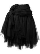 Comme Des Garçons Tulle Midi Skirt - Black