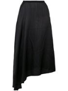 Maison Margiela - Asymmetric Hem Skirt - Women - Viscose - 42, Black, Viscose