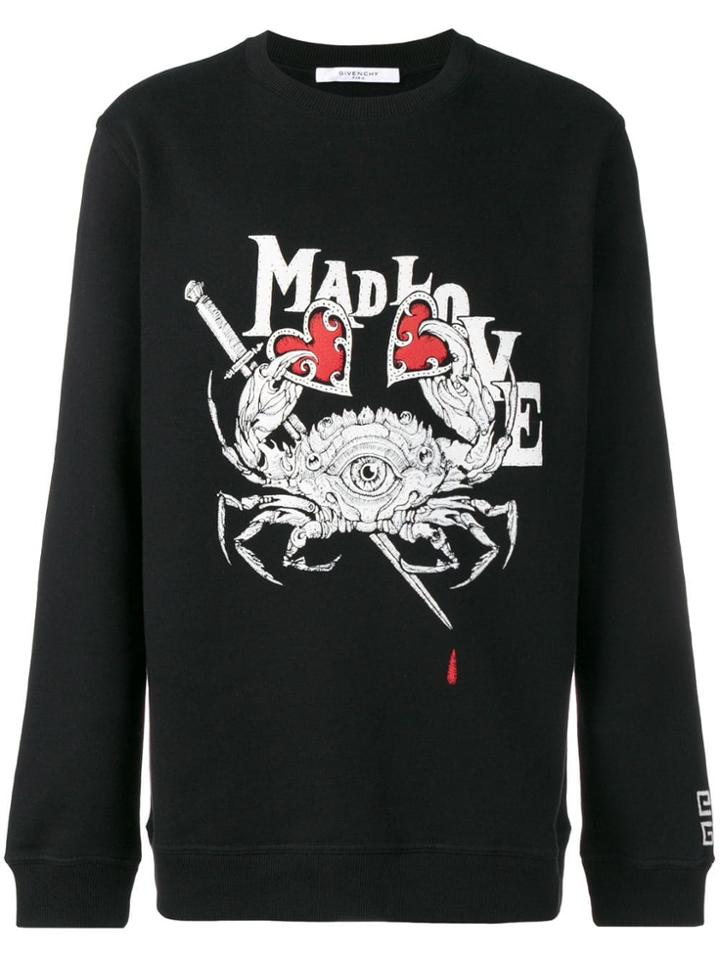Givenchy Cancer Print Sweatshirt - Black