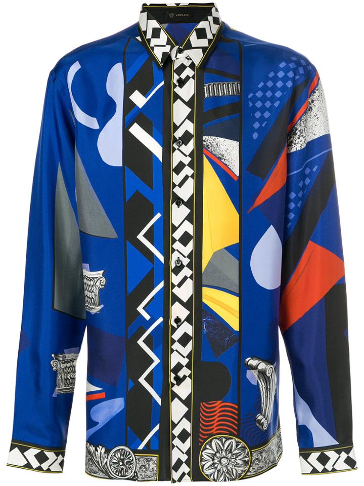 Versace Jp Collage Print Shirt - Multicolour