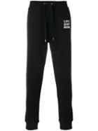 Love Moschino - Branded Draw-string Track Pants - Men - Cotton - S, Black, Cotton