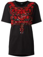 Marcelo Burlon County Of Milan Sonia T-shirt, Women's, Size: Medium, Black, Cotton/acrylic/glass