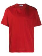 Stone Island Embroidered Logo T-shirt - Orange