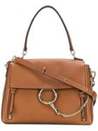 Chloé Brown Faye Leather Shoulder Bag