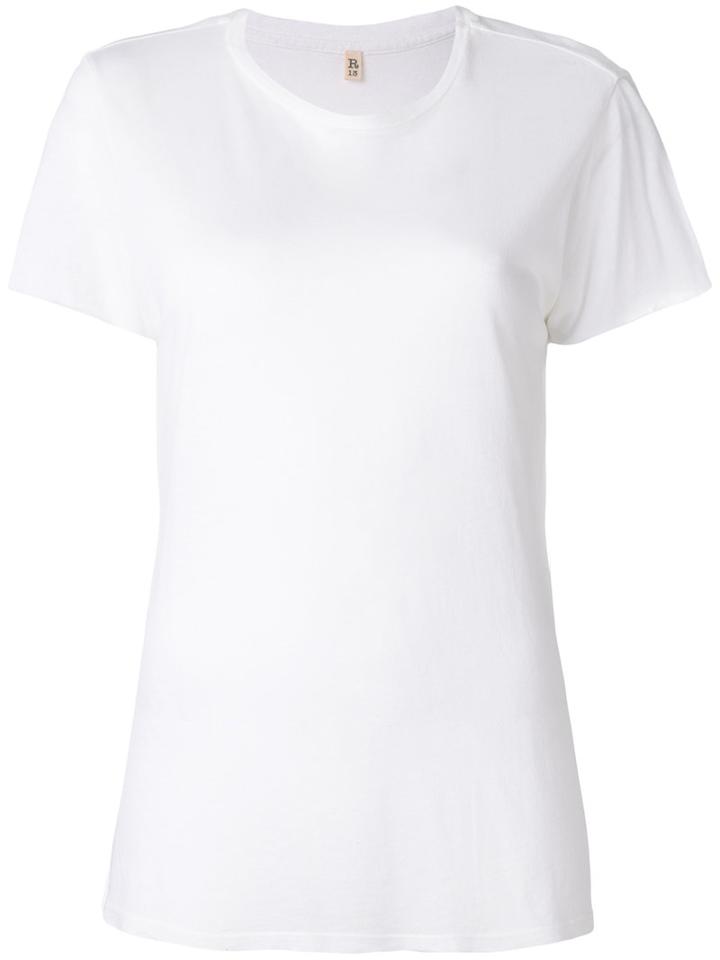 R13 Plain T-shirt, Women's, Size: Medium, White, Supima Cotton/micromodal