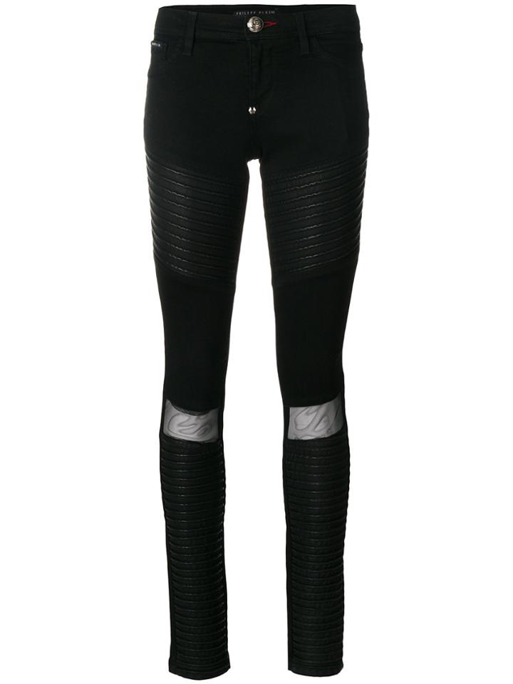 Philipp Plein Diamond Skinny Trousers - Black