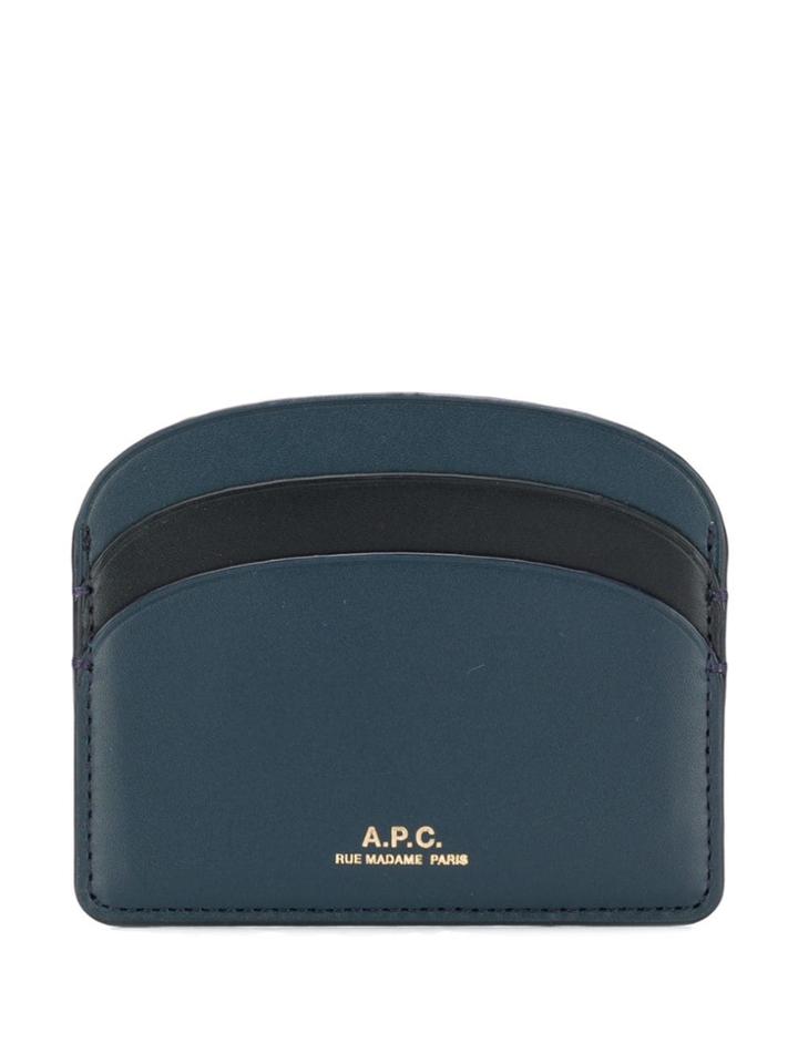 A.p.c. Half Moon Cardholder - Blue