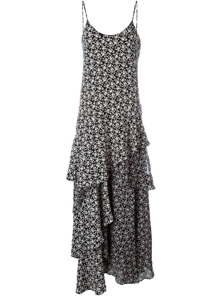 Pascal Millet Floral Print Flounce Dress