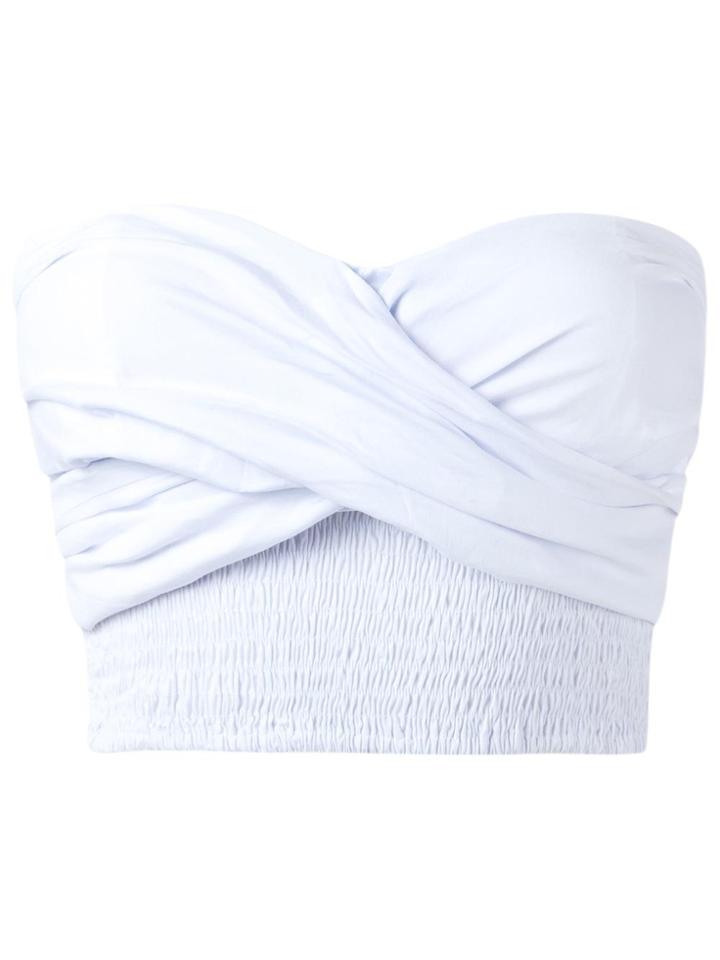 Isolda Cropped Top - White