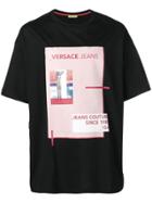 Versace Jeans Logo Column T-shirt - Black