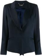 Styland Short-sleeve Sheer Shirt - Blue