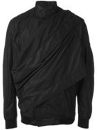 Julius Wrap Front Rain Jacket - Black