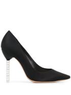 Sophia Webster Crystal Embellished Heel Pumps - Black