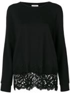 Dorothee Schumacher Scalloped Lace Pullover - Black