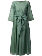 's Max Mara Draped Tie Midi Dress - Green