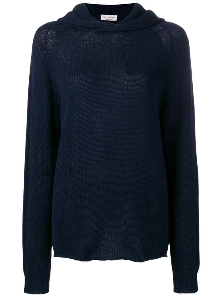 Ma'ry'ya Hooded Pullover - Blue