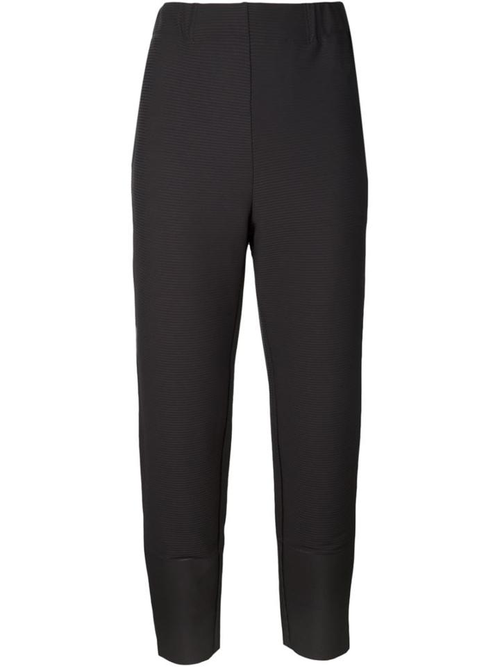 Issey Miyake Tapered Trousers, Women's, Size: 3, Black, Polyester/nylon/polyurethane
