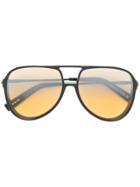 Christian Roth Eyewear Oversized Sunglasses - Black