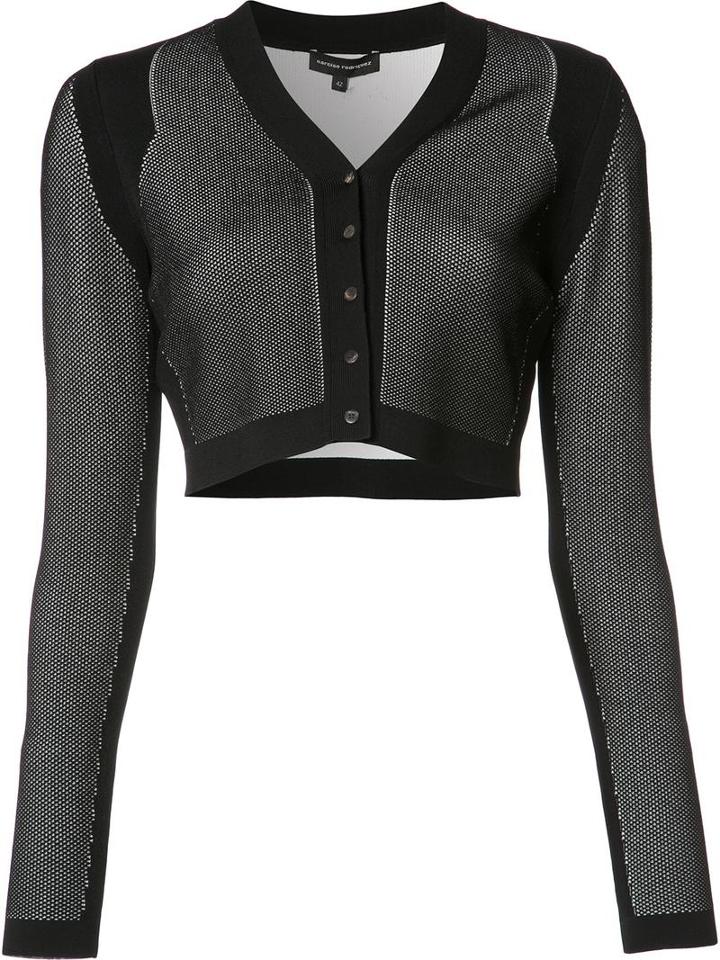 Narciso Rodriguez Button Up Cardigan, Women's, Size: 40, Black, Viscose/polyester