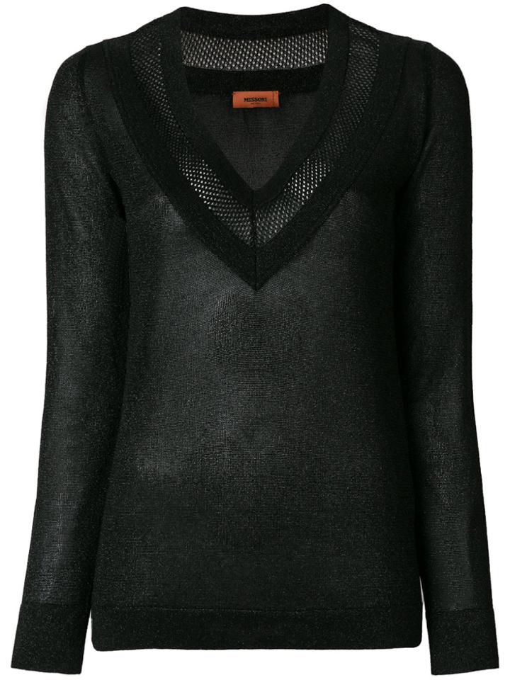 Missoni V-neck Sweater - Black