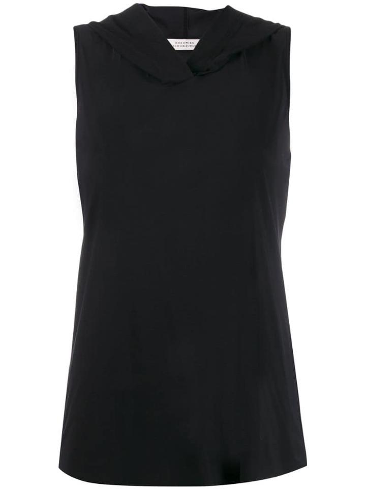 Dorothee Schumacher Hooded Tank Top - Black