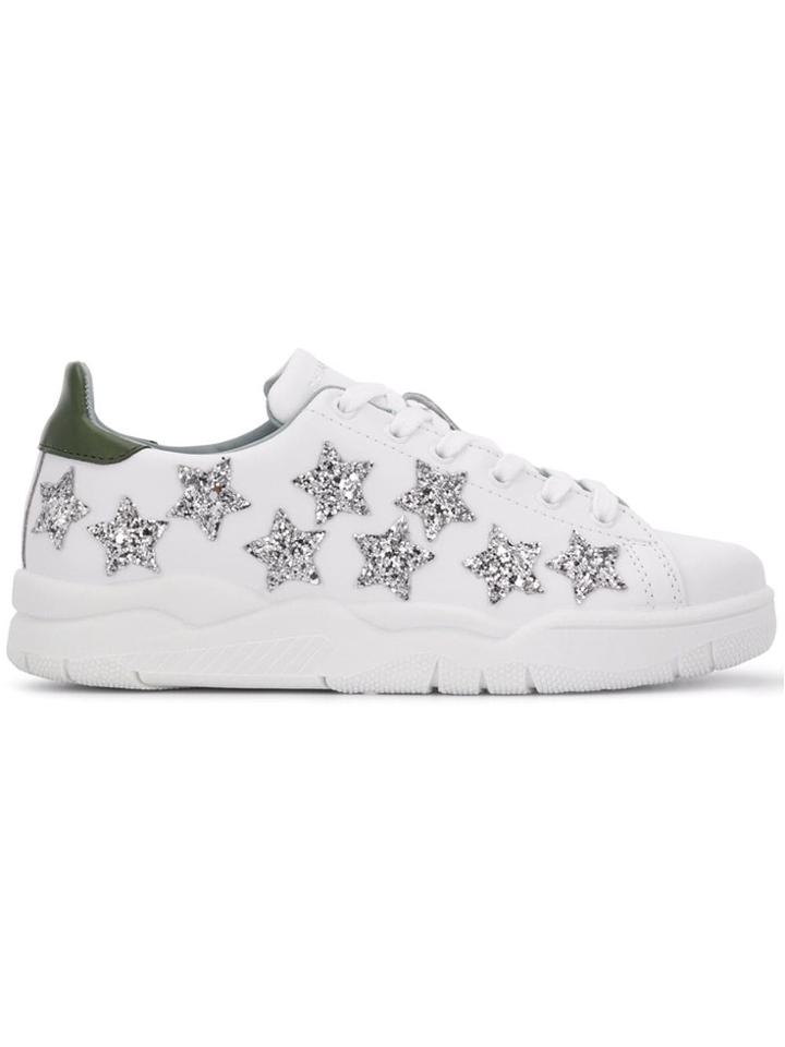 Chiara Ferragni Star Pattern Sneakers - White