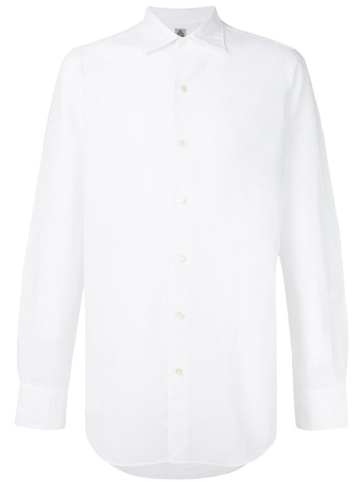 Finamore 1925 Napoli Long Sleeved Shirt - White