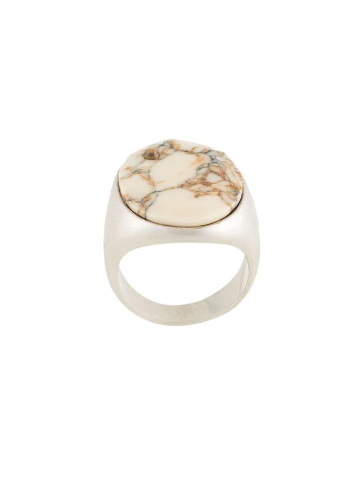 Muller Of Yoshiokubo Oversized Pendant Ring - Metallic