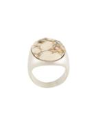 Muller Of Yoshiokubo Oversized Pendant Ring - Metallic
