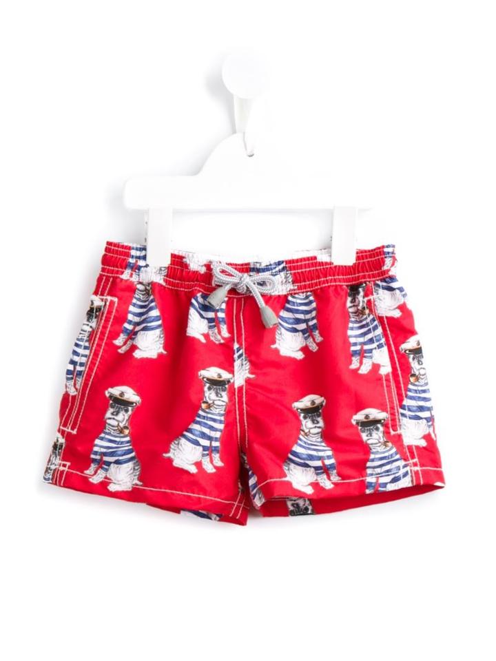 Mc2 Saint Barth Kids 'jean Wisky' Swim Shorts, Boy's, Size: 10 Yrs, Red