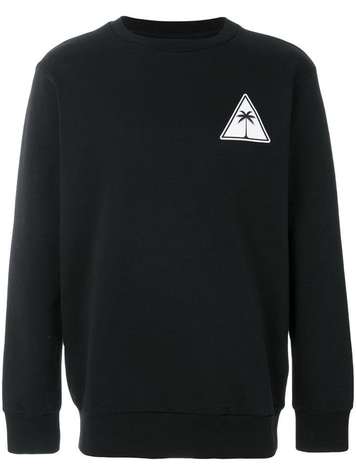 Palm Angels - Logo Print Sweatshirt - Men - Cotton - S, Black, Cotton