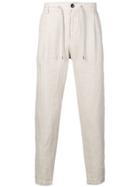 Eleventy Drawstring Waist Trousers - Neutrals