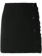 Msgm Frill-trim Mini Skirt - Black