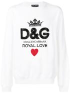 Dolce & Gabbana Logo Print Sweatshirt - White