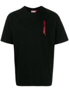 Polythene* Optics Logo Print Short Sleeve T-shirt - Black