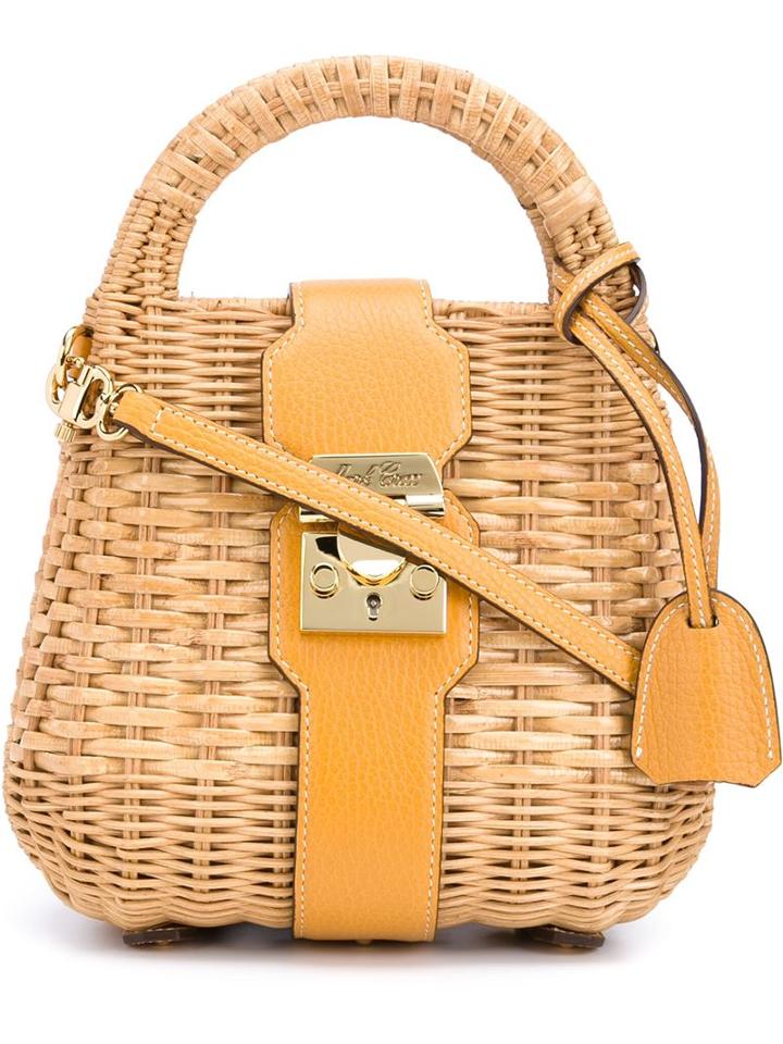 Mark Cross Woven Basket Tote