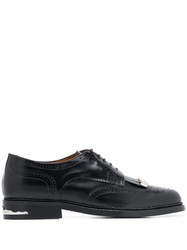 Toga Virilis Brogue Detail Lace-up Shoes - Black