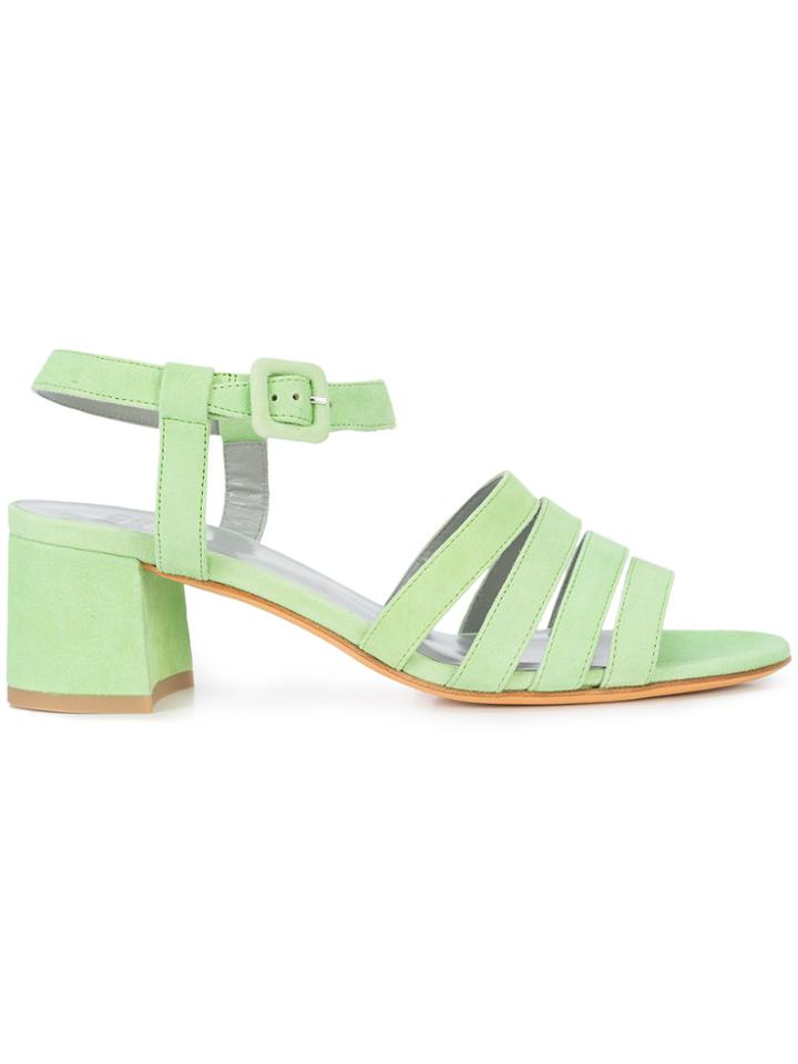 Maryam Nassir Zadeh Strappy Block Heel Sandals - Green