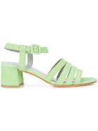 Maryam Nassir Zadeh Strappy Block Heel Sandals - Green