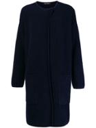 Iris Von Arnim Bubble Knit Cardi-coat - Blue