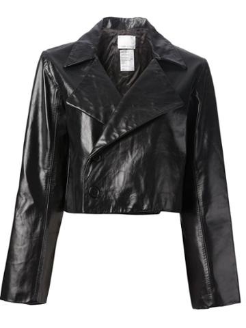 Charlie May Cropped Leather Jacket
