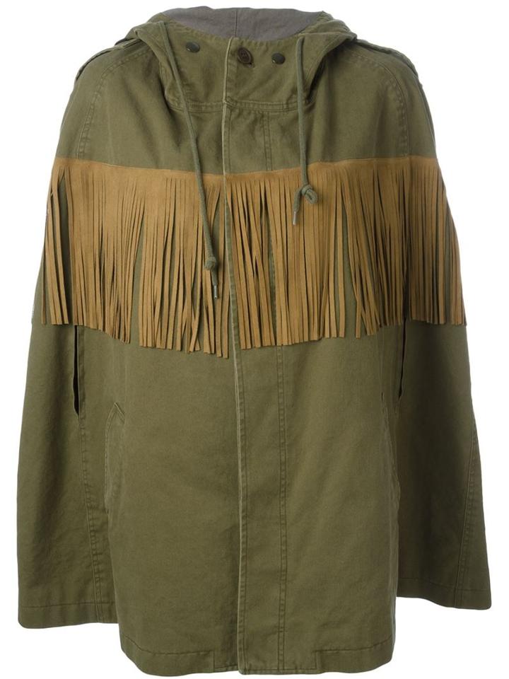 Saint Laurent Fringed Parka