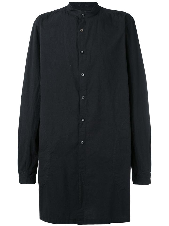 The Viridi-anne - Longline Shirt - Men - Cotton - 4, Black, Cotton
